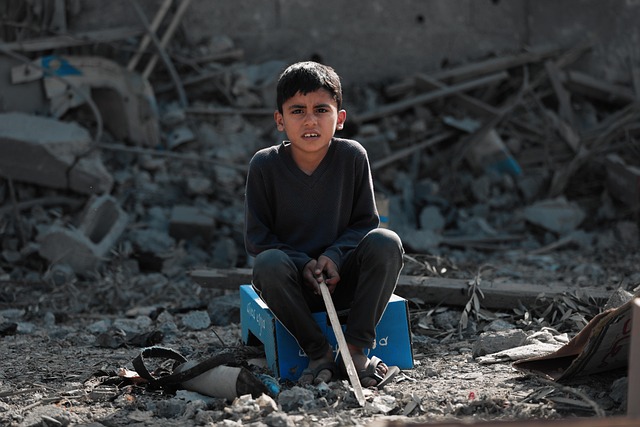 Palestinian children affected by trauma and crisis